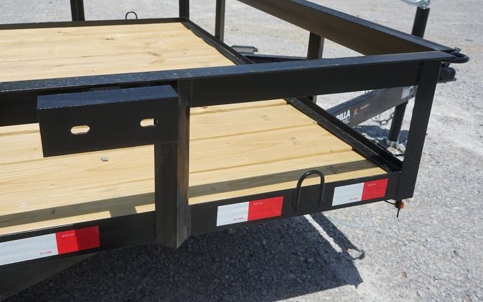 Utility Trailer 6.4' x 14' Spring Assist A-Frame Gate Tire Rack Tandem Axle - Image 10