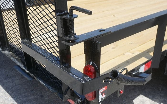 Utility Trailer 6.4' x 14' Spring Assist A-Frame Gate Tire Rack Tandem Axle - Image 9