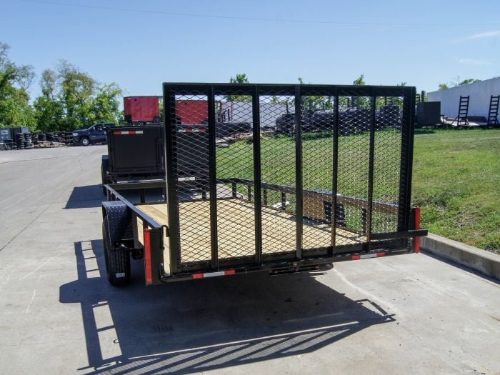 6.4x14 Straight Deck Utility Trailer 3,500lb Axles Tall Gate - Image 3