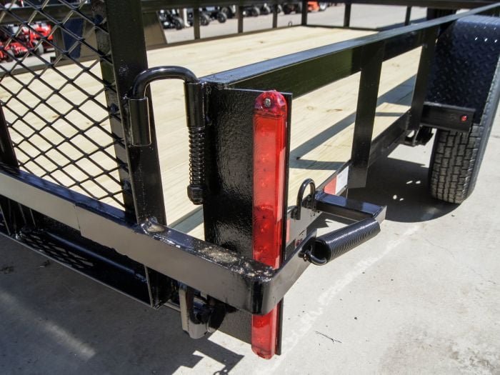 6.4x14 Straight Deck Utility Trailer 3,500lb Axles Tall Gate - Image 4