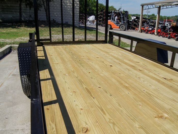 6.4x14 Straight Deck Utility Trailer 3,500lb Axles Tall Gate - Image 6