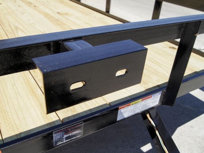 6.4x14 Straight Deck Utility Trailer 3,500lb Axles Tall Gate - Image 7