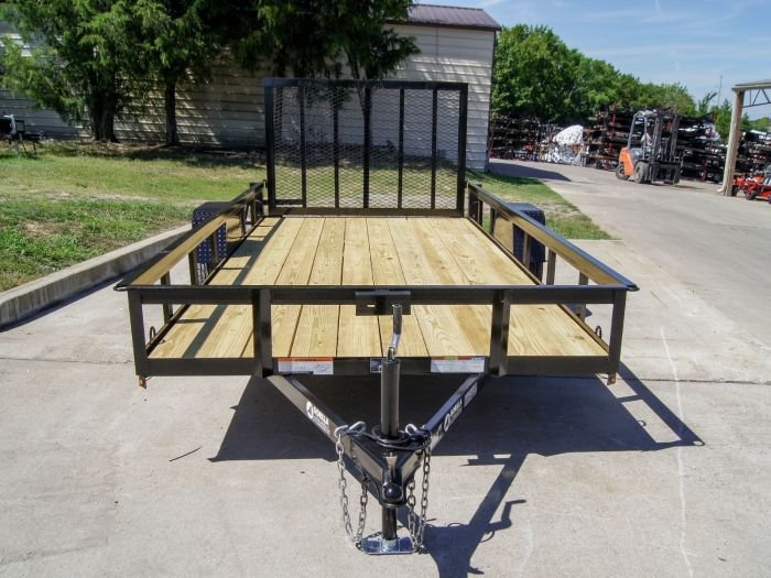 6.4x14 Straight Deck Utility Trailer 3,500lb Axles Tall Gate - Image 8