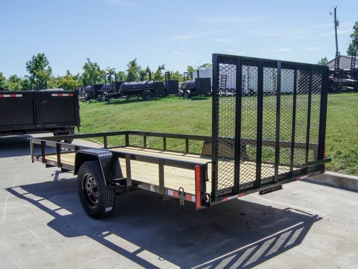 6.4x14 Straight Deck Utility Trailer 3,500lb Axles Tall Gate - Image 12