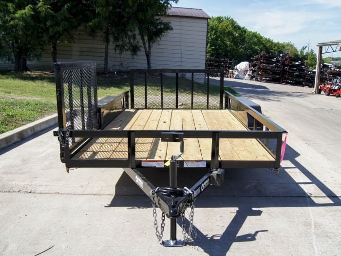 7x14 Utility Trailer with Side Gate and Dbl Brake (2) 3,500lb Axle - Image 2