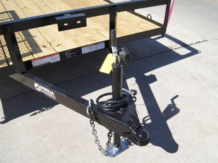 7x14 Utility Trailer with Side Gate and Dbl Brake (2) 3,500lb Axle - Image 8