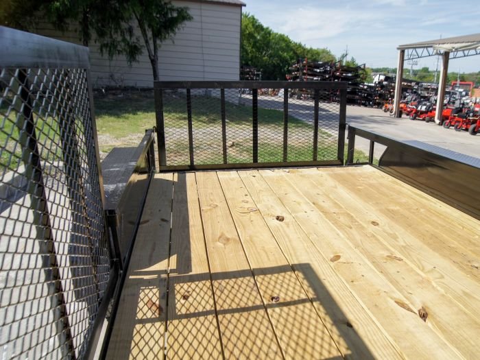 7x14 Utility Trailer with Side Gate and Dbl Brake (2) 3,500lb Axle - Image 10