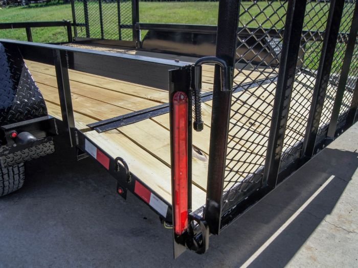 7x14 Utility Trailer with Side Gate and Dbl Brake (2) 3,500lb Axle - Image 12