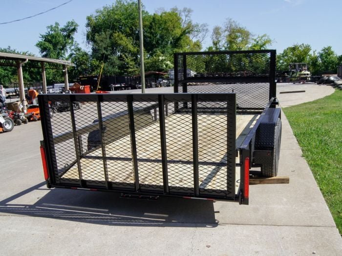 6.4x16 Dovetail Utility Trailer Stacked Baskets (2) 3500lb Axles - Image 5