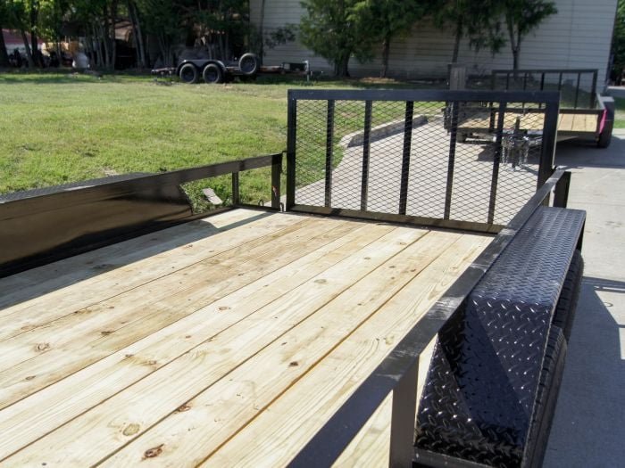 6.4x16 Dovetail Utility Trailer Stacked Baskets (2) 3500lb Axles - Image 12