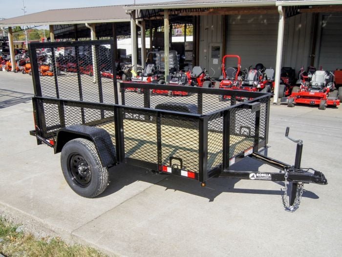 5x8 Straight Deck Utility Trailer with 2ft Mesh Side 3500lb Axle - Image 6