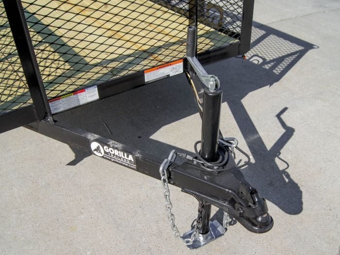 5x8 Straight Deck Utility Trailer with 2ft Mesh Side 3500lb Axle - Image 8