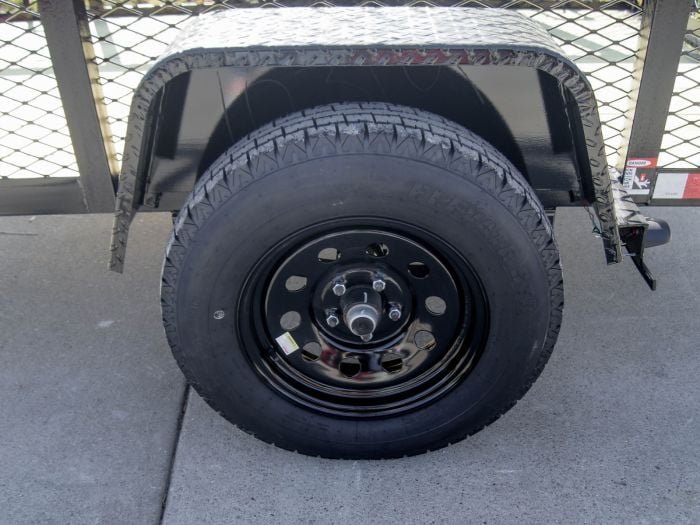 5x8 Straight Deck Utility Trailer with 2ft Mesh Side 3500lb Axle - Image 12