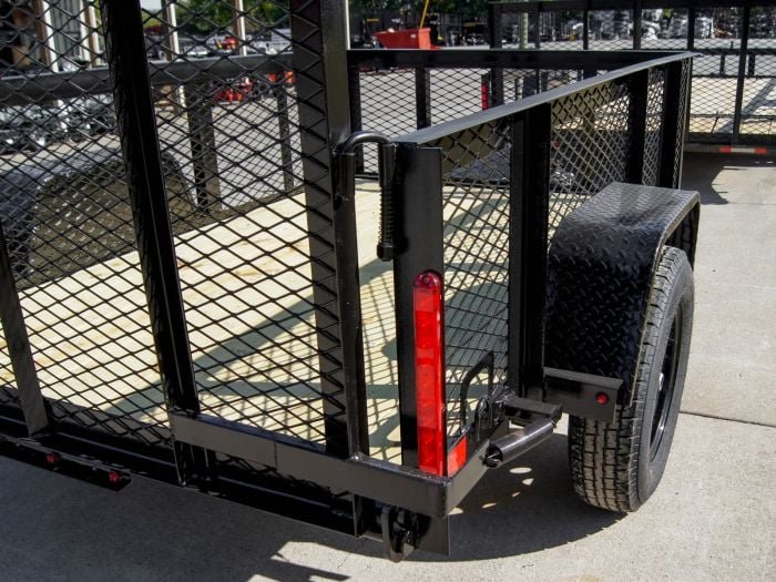 5x8 Straight Deck Utility Trailer with 2ft Mesh Side 3500lb Axle - Image 13