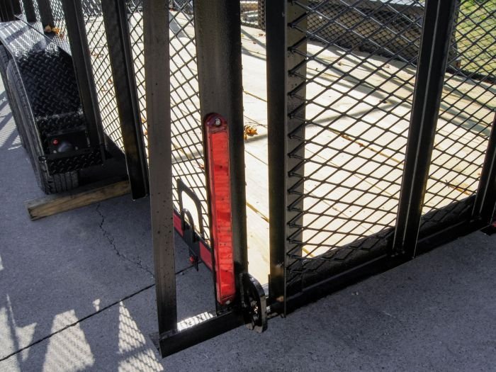 6.4x18 Straight Tail Utility Trailer 6ft Mesh (2) 3500lb Axles