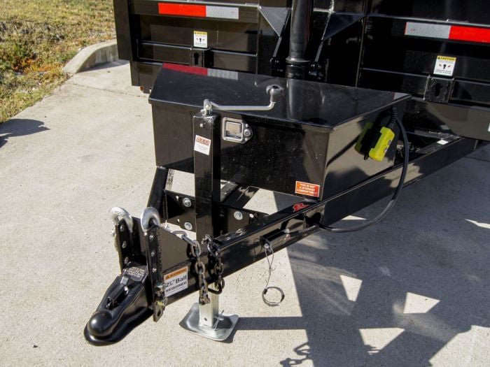 7x16 Telescopic Dump Trailer with 4ft Sides (2) 7K Axles - Image 16