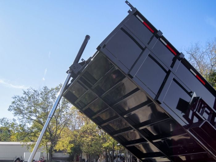 7x16 Telescopic Dump Trailer with 4ft Sides (2) 7K Axles - Image 13