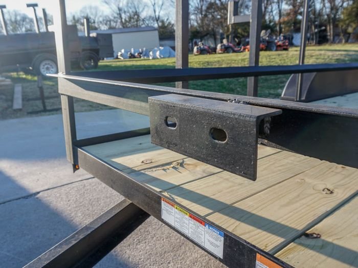 6.4 x 16 Straight Deck Tandem Axle Utility Trailer w/ 6ft Ladder Racks - Image 11