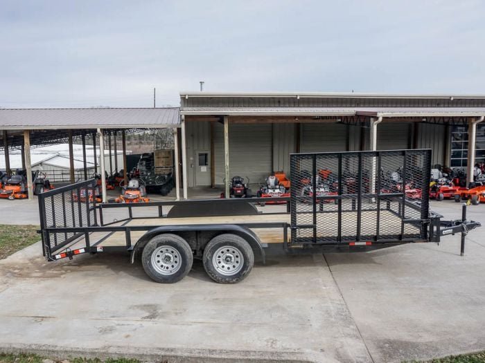 6.4x18 Dovetail Utility Trailer with Side Gate (2) 3,500lb Axle - Image 7