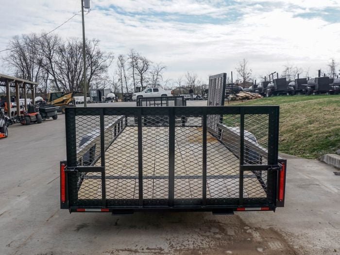 6.4x18 Dovetail Utility Trailer with Side Gate (2) 3,500lb Axle - Image 9