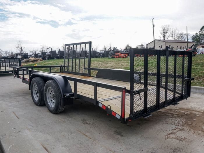 6.4x18 Dovetail Utility Trailer with Side Gate (2) 3,500lb Axle - Image 10
