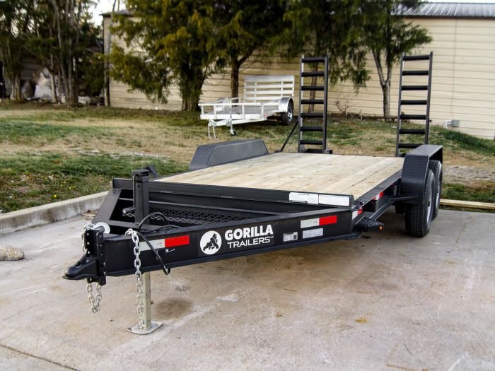 7x14 IBeam Equipment Trailer (2) 5200lb Axles with Stand-Up Ramps - Image 2