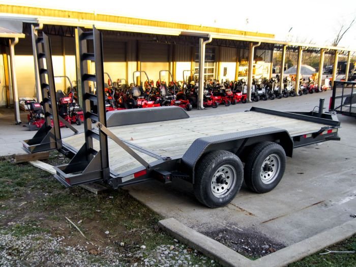 7x14 IBeam Equipment Trailer (2) 5200lb Axles with Stand-Up Ramps - Image 7