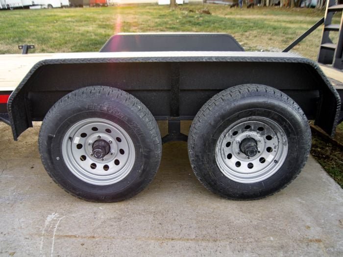 7x14 IBeam Equipment Trailer (2) 5200lb Axles with Stand-Up Ramps - Image 12