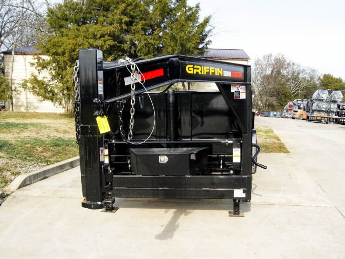 7x16 Gooseneck Telescopic Dump Trailer with 2ft Sides (2) 7K Axles - Image 9