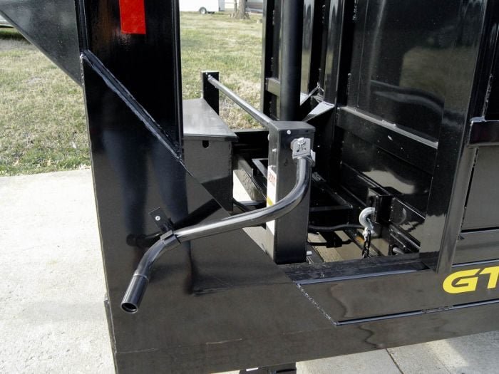 7x16 Gooseneck Telescopic Dump Trailer with 2ft Sides (2) 7K Axles - Image 19