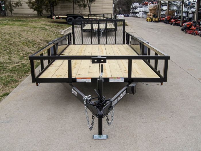 6.4x16 Tube Top Dovetail Utility Trailer (2) 3,500lb Axles - Image 2