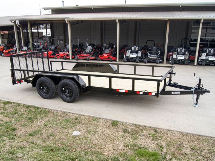 6.4x16 Tube Top Dovetail Utility Trailer (2) 3,500lb Axles - Image 7