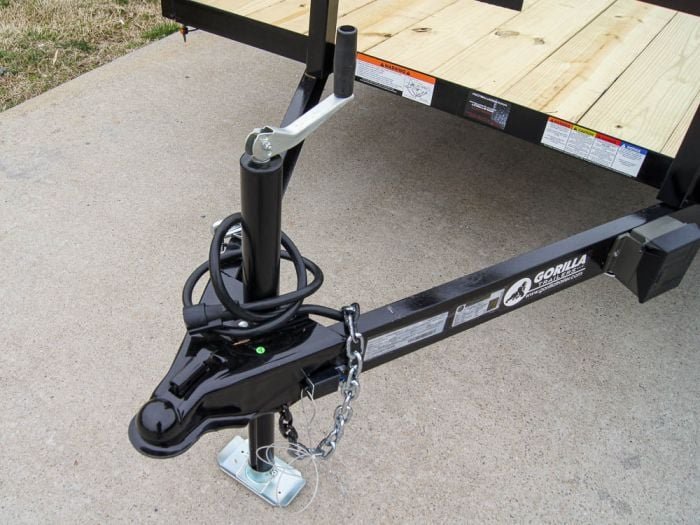 6.4x16 Tube Top Dovetail Utility Trailer (2) 3,500lb Axles - Image 9