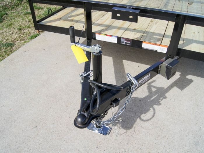7x20 Dovetail Utility Trailer (2) 3,500lb Axles with Elevated Basket - Image 11