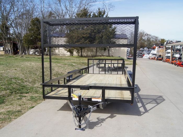 7x20 Dovetail Utility Trailer (2) 3,500lb Axles with Elevated Basket - Image 2