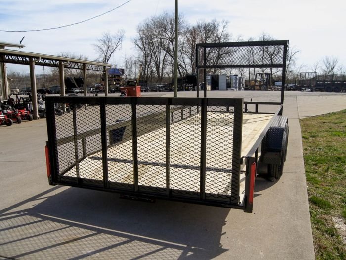 7x20 Dovetail Utility Trailer (2) 3,500lb Axles with Elevated Basket - Image 6