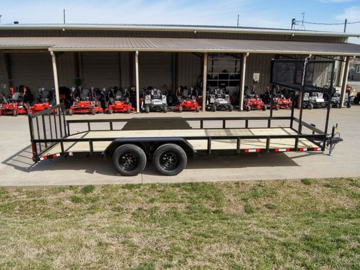 7x20 Dovetail Utility Trailer (2) 3,500lb Axles with Elevated Basket - Image 8