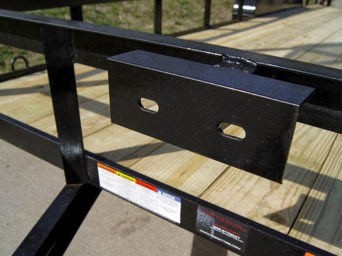 7x20 Dovetail Utility Trailer (2) 3,500lb Axles with Elevated Basket - Image 12