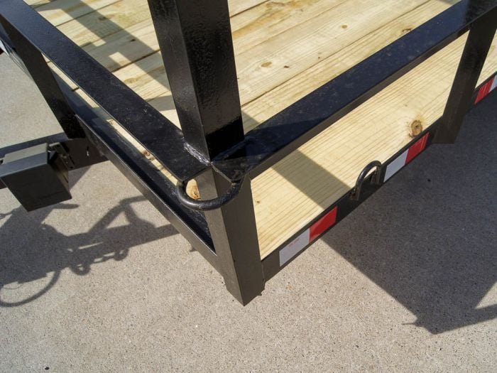 7x20 Dovetail Utility Trailer (2) 3,500lb Axles with Elevated Basket - Image 14