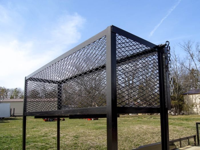 7x20 Dovetail Utility Trailer (2) 3,500lb Axles with Elevated Basket - Image 15