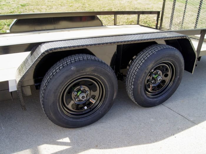 7x20 Dovetail Utility Trailer (2) 3,500lb Axles with Elevated Basket - Image 16