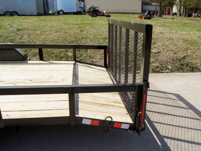 7x20 Dovetail Utility Trailer (2) 3,500lb Axles with Elevated Basket - Image 18