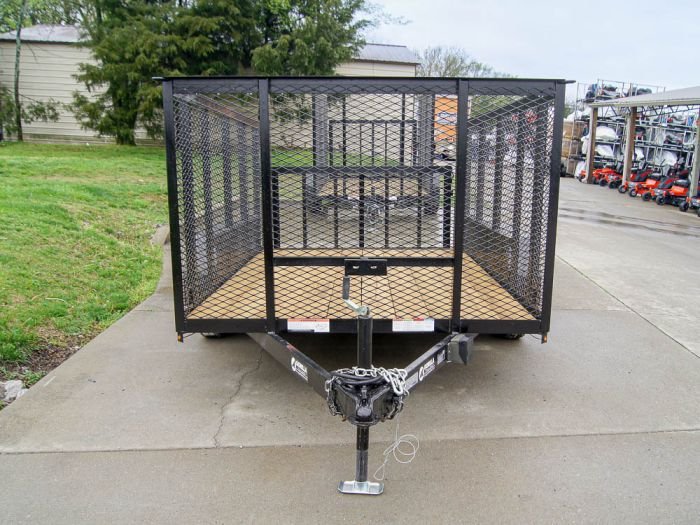 6.4x12 Dovetail Utility Trailer with 4ft Mesh Sides (2) 3,500lb Axles - Image 2