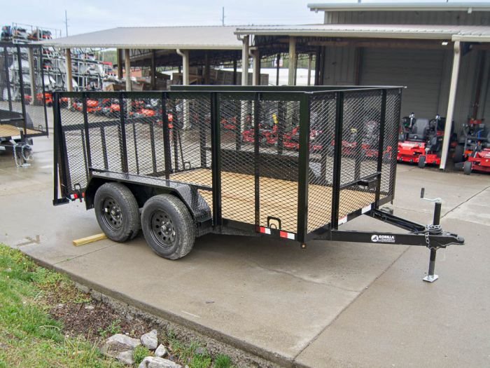 6.4x12 Dovetail Utility Trailer with 4ft Mesh Sides (2) 3,500lb Axles - Image 8