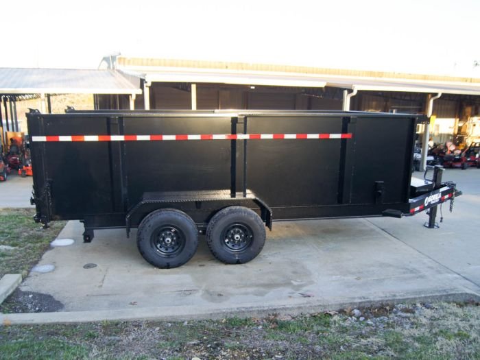 7x16 Gorilla Telescopic IBeam Dump Trailer 4ft Sides (2) 7K Axles - Image 8