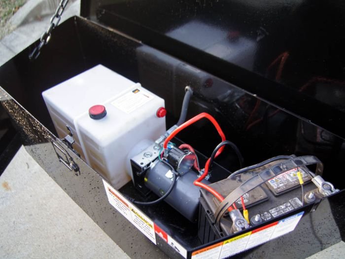 7x16 Gorilla Telescopic IBeam Dump Trailer 4ft Sides (2) 7K Axles - Image 15