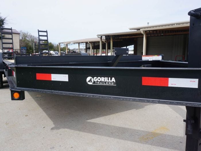 7x20 Equipment Trailer 8" I-Beam (2) 7K Axles Standup Ramps - Image 12