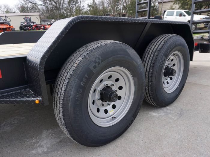 7x20 Equipment Trailer 8" I-Beam (2) 7K Axles Standup Ramps - Image 17