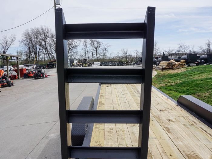 7x20 Equipment Trailer 8" I-Beam (2) 7K Axles Standup Ramps - Image 19