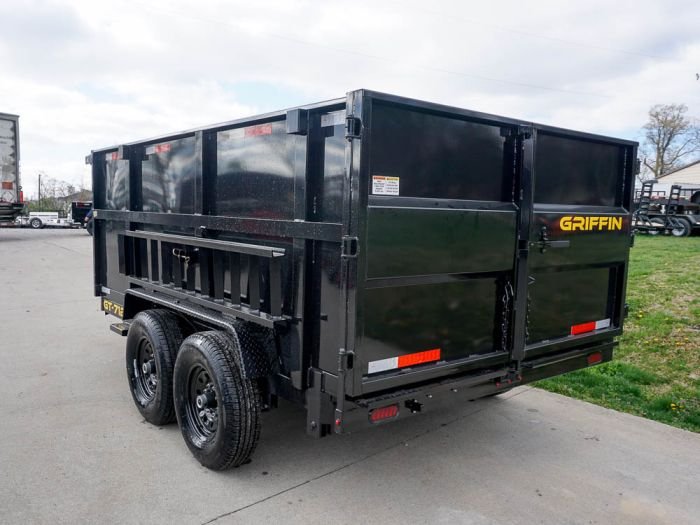 7x12 Hydraulic Dump Trailer with 4ft Sides (2) 7K Axles - Image 5